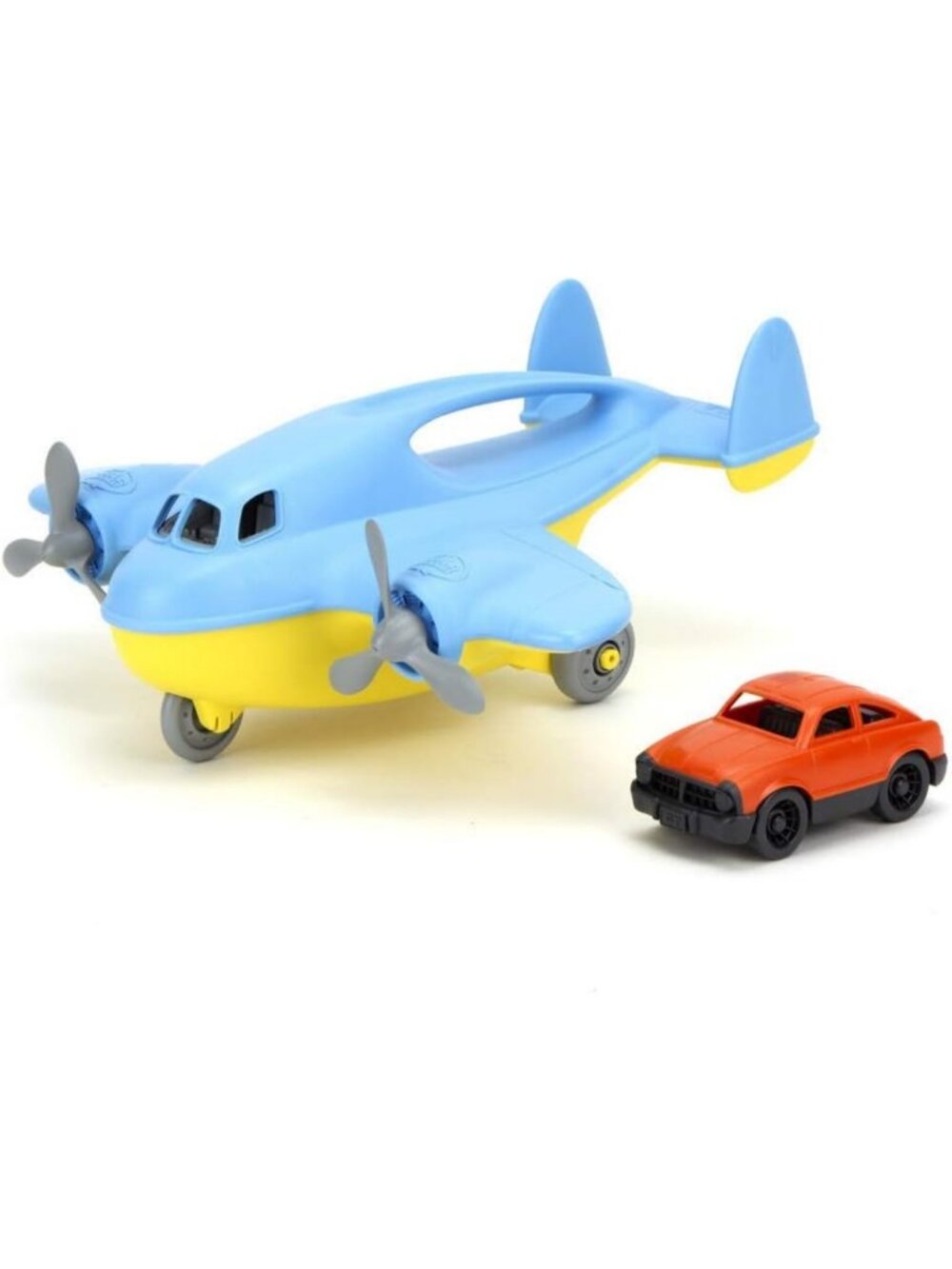 Eco-Friendly Blue Cargo Plane Toy - Durable, Safe, Fun for Kids, Perfect Gift
